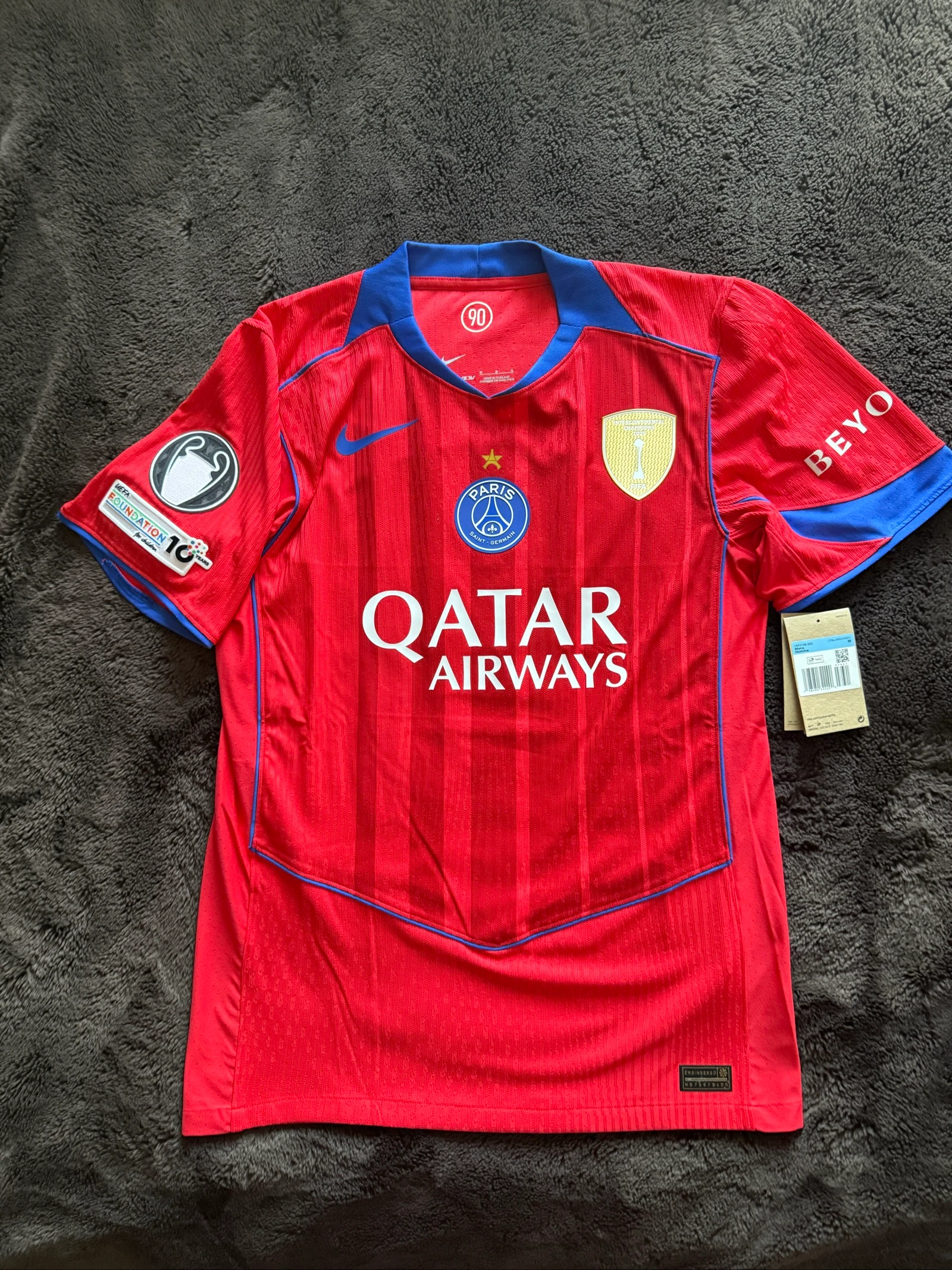 Official Psg 2025/2026 Vapor Match Jersey Size M Dembele Adult Ldc – photo 2
